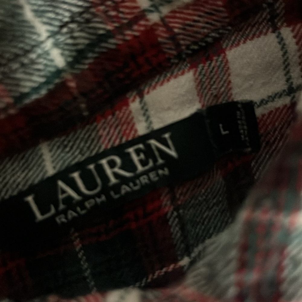 Ralph “Lauren” Polo Multicolor Patchwork Button U… - image 6